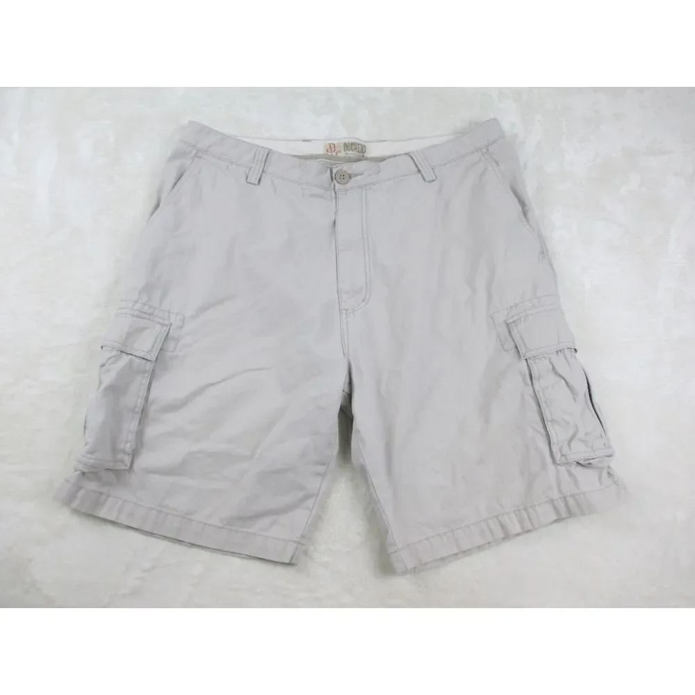 Dockers Shorts Mens 40 Brown Tan Cargo Pockets‎ Relaxed Fit Outdoors Casual